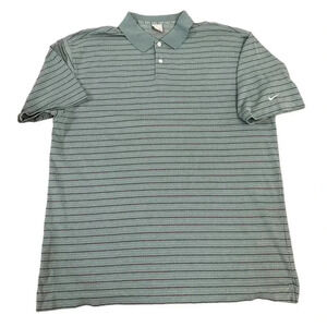 Nike Striped Cotton Short Sleeve Golf Polo Casual Athletic Shirt Men’s Size XL